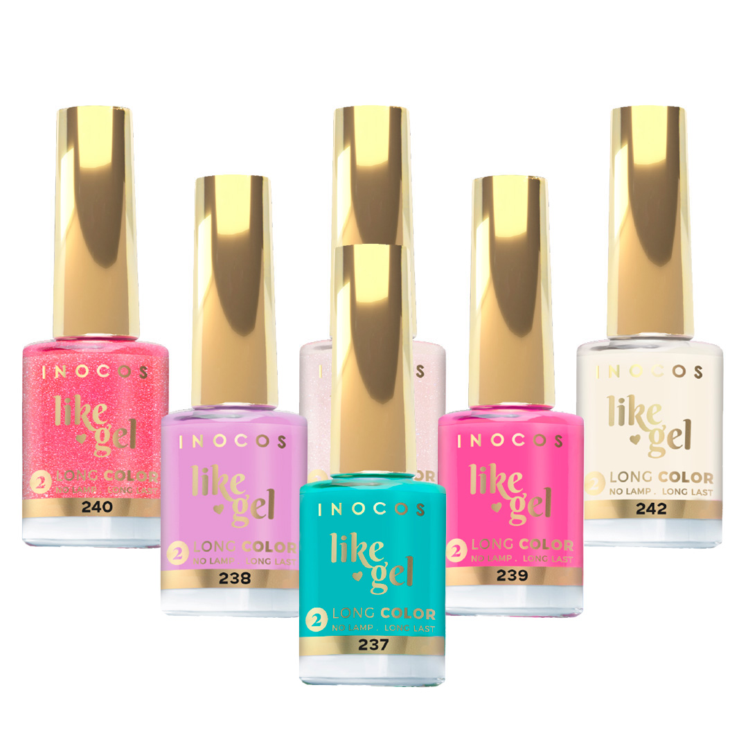 Inocos Like Gel verniz de unhas efeito gel coleção época alta