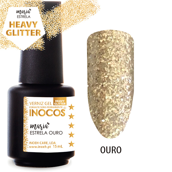 Inocos verniz gel maria estrela ouro