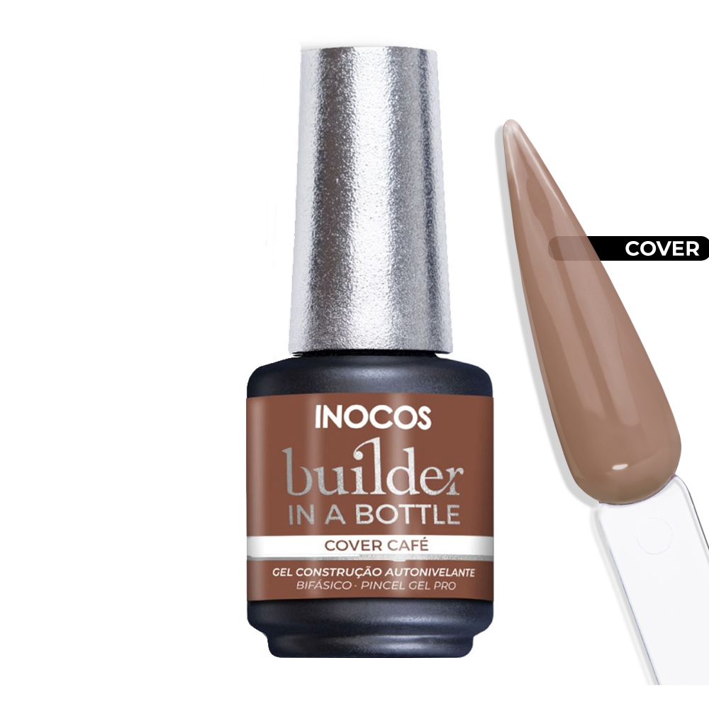 Inocos Builder in a Bottle gel de construção de unhas cover café