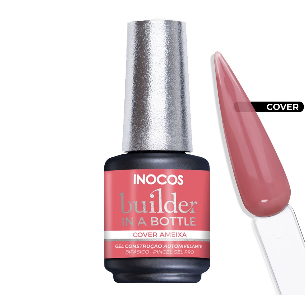 Inocos Builder in a Bottle gel de construção de unhas cover ameixa