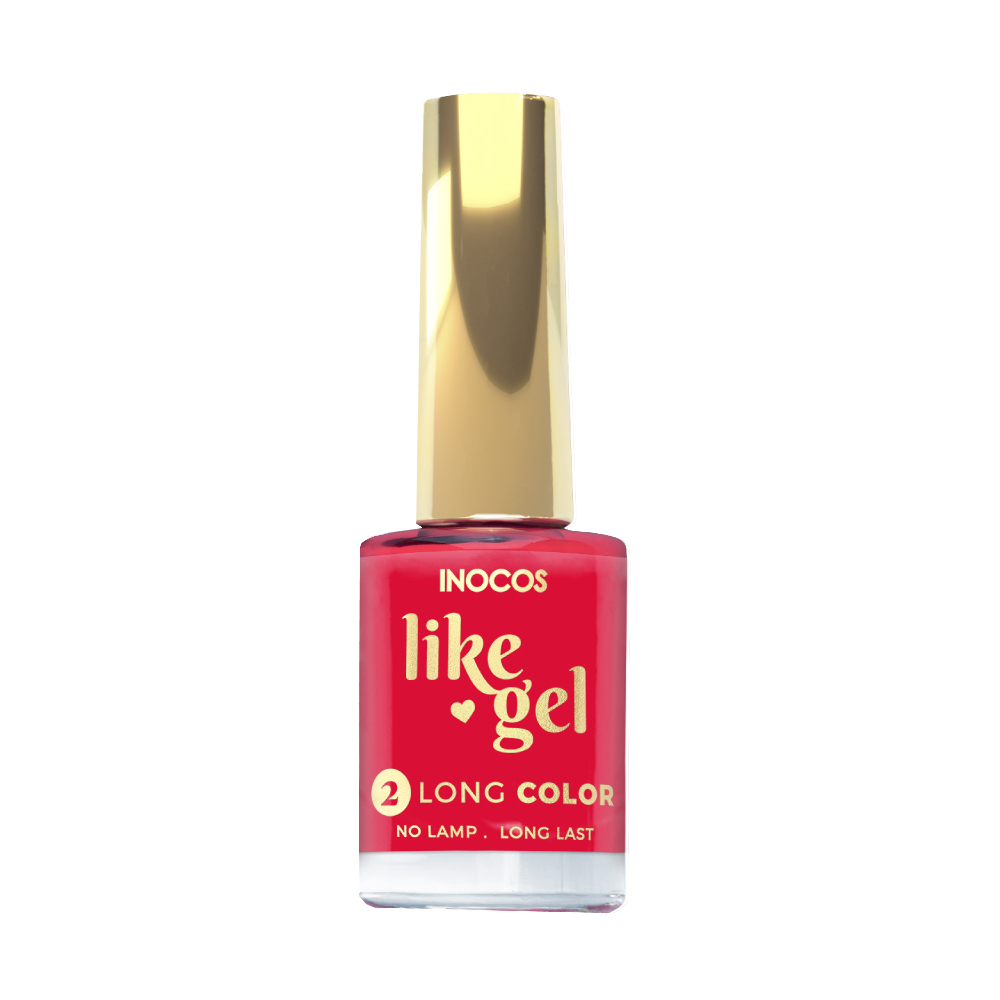 Inocos Like Gel verniz de unhas efeito gel 137 vermelho ferrari