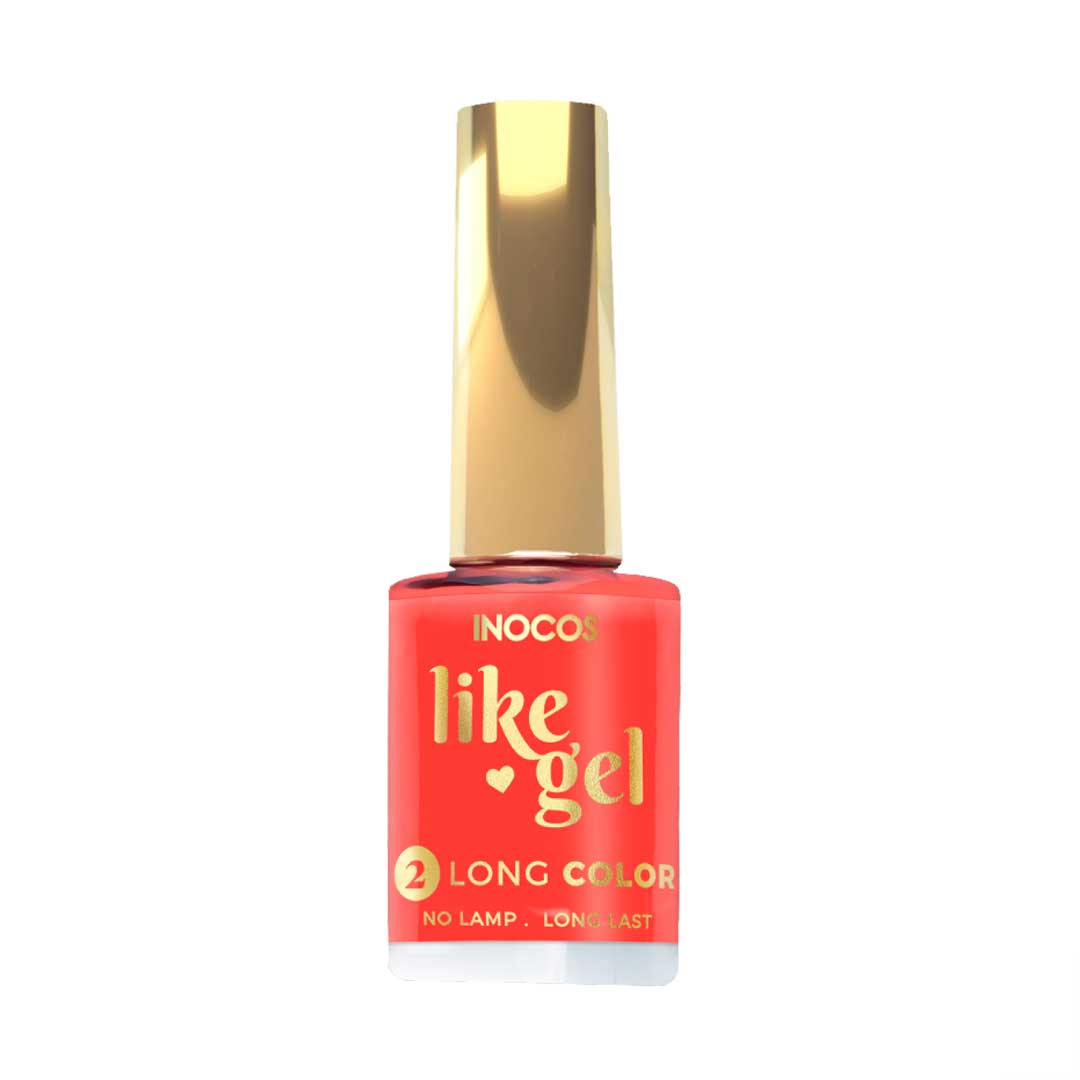 Inocos Like Gel verniz de unhas efeito gel 148 coral hip hop