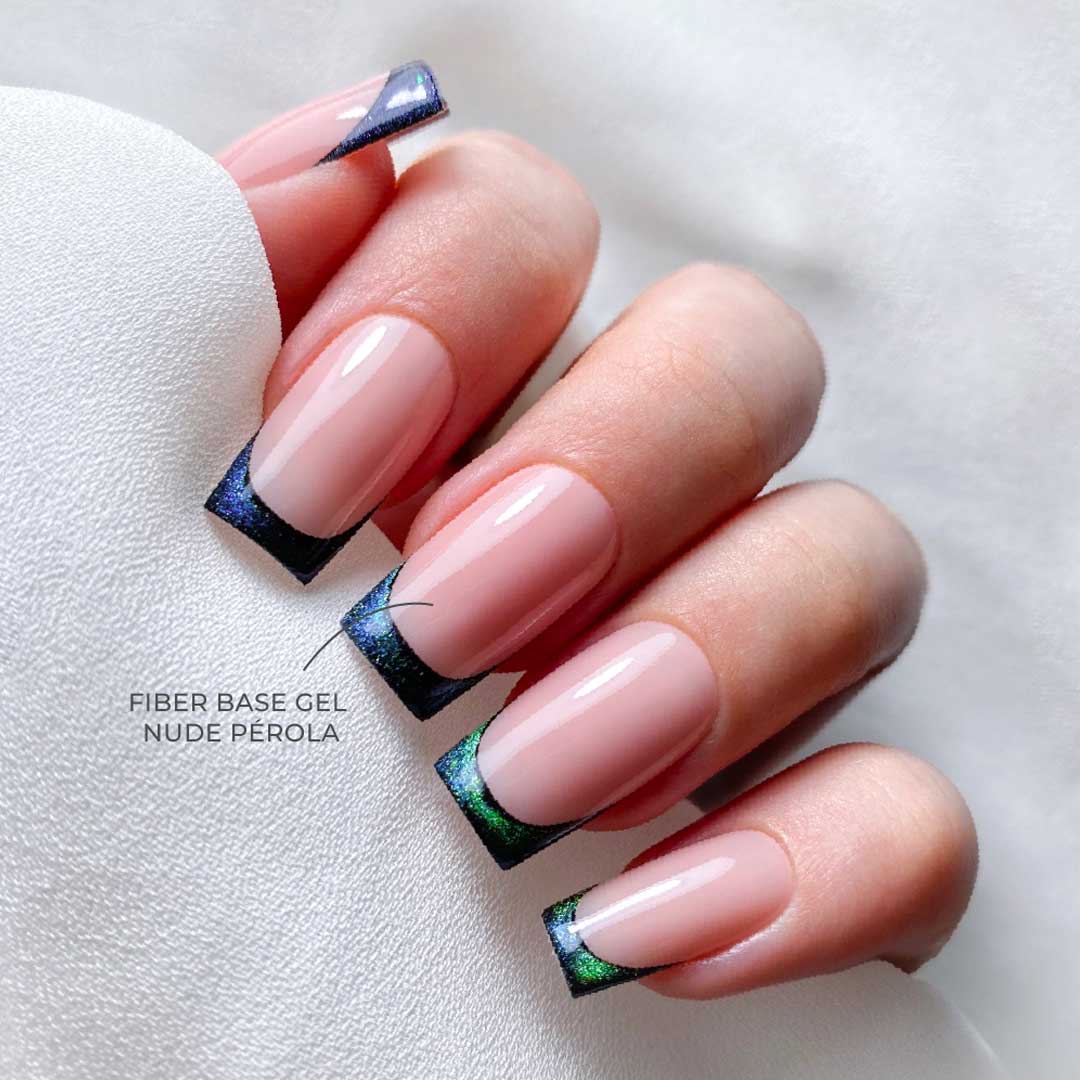 Inocos fiber base gel nude pérola leitoso