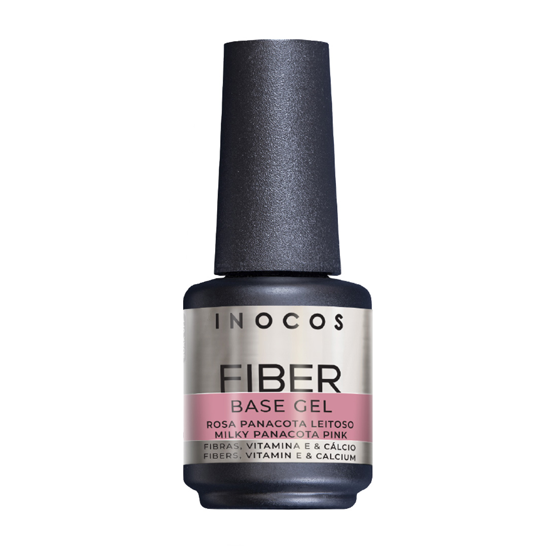 Inocos fiber base gel rosa panacota leitoso