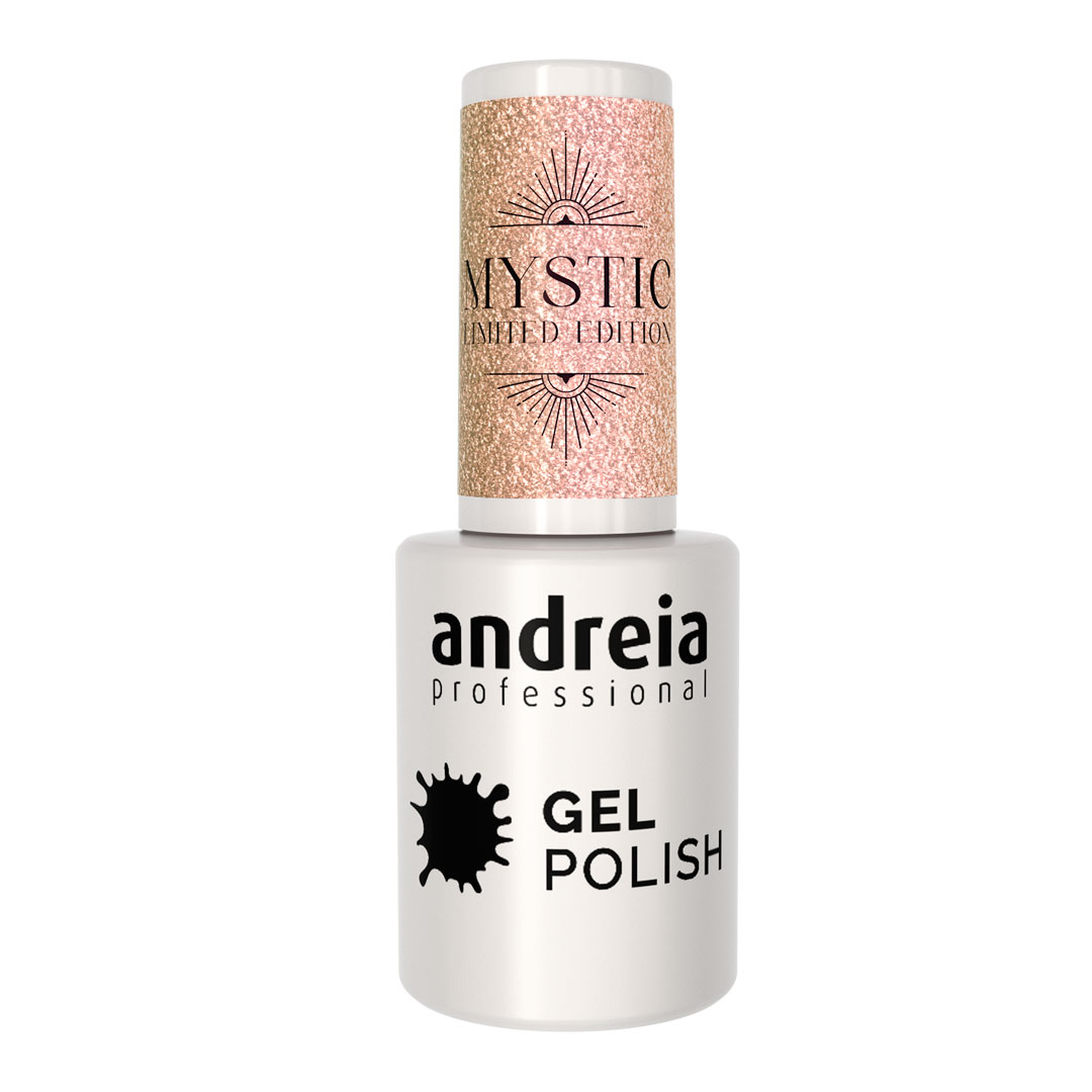 Andreia verniz gel Mystic Collection MS2 - Glitter Holográfico Dourado