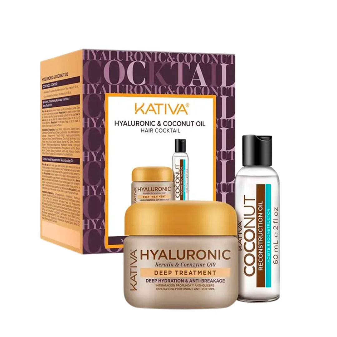 Kativa kit cocktail hyaluronic e coconut oil
