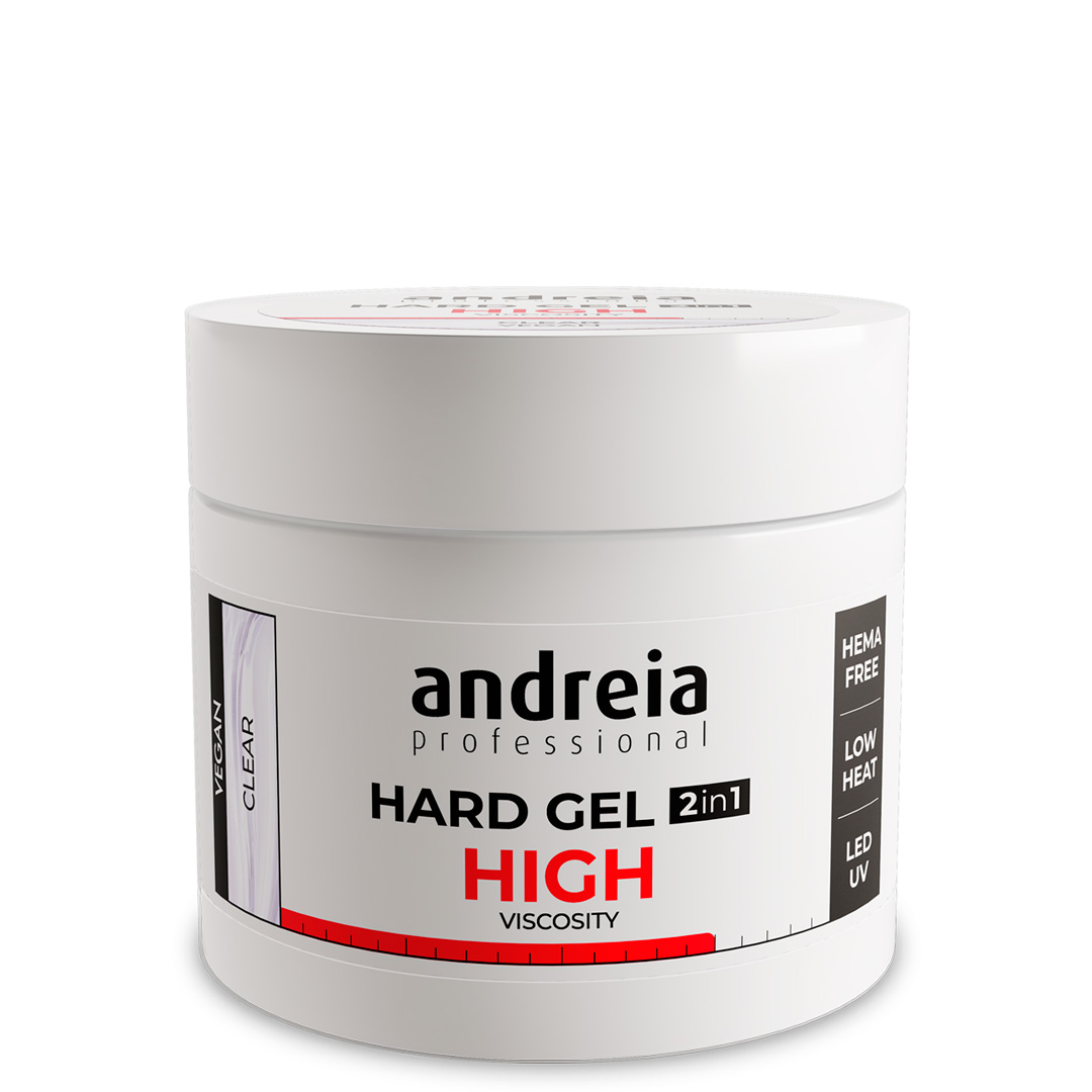 Andreia Hard Gel de construção de unhas alta viscosidade transparente