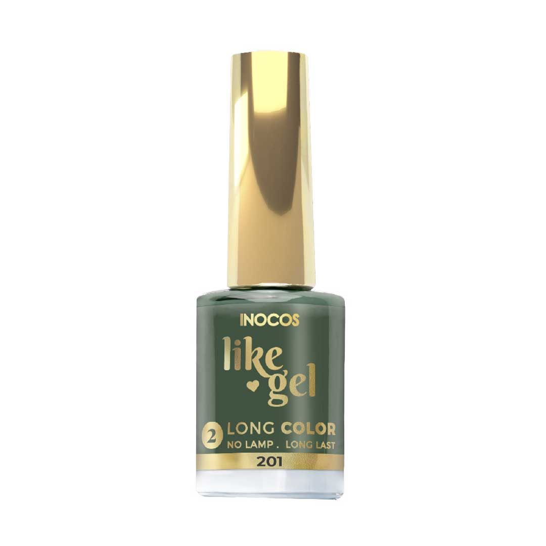 Inocos Like Gel verniz de unhas efeito gel natura lovers t.e. verde hortelã 201