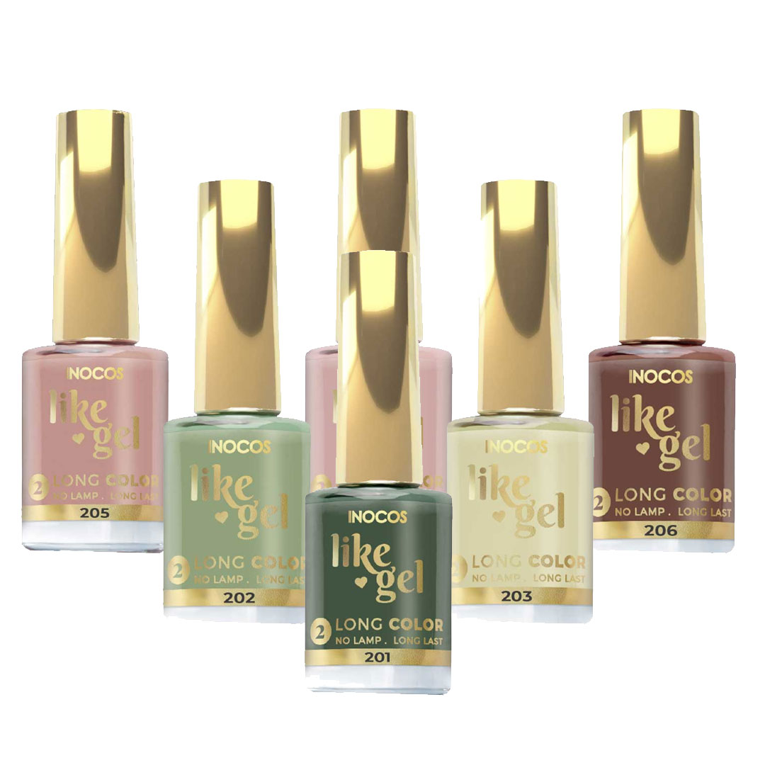 Inocos Like Gel verniz de unhas efeito gel coleção natura lovers t.e.