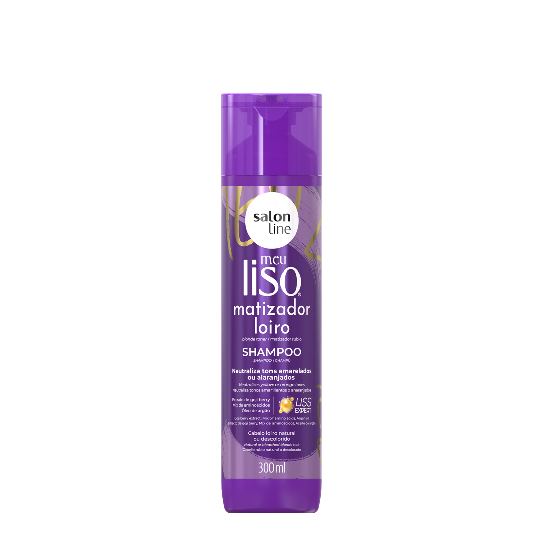 Salon Line Meu Liso matizador loiro champô