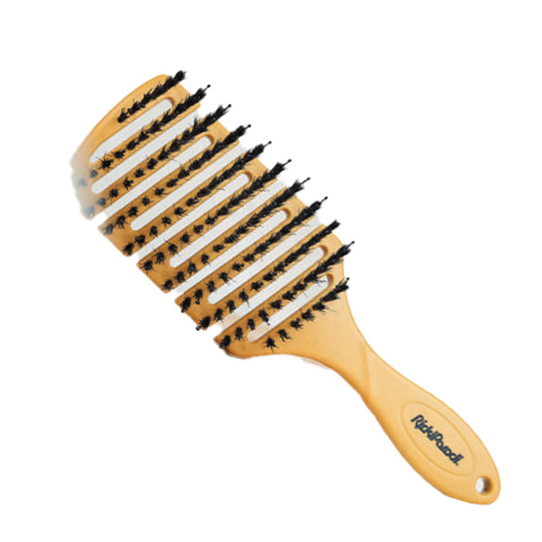 RickiParodi escova retangular maxsoft dourada