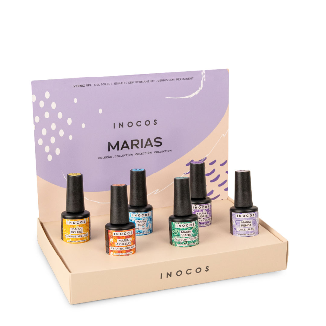 Inocos verniz gel coleção Marias com expositor