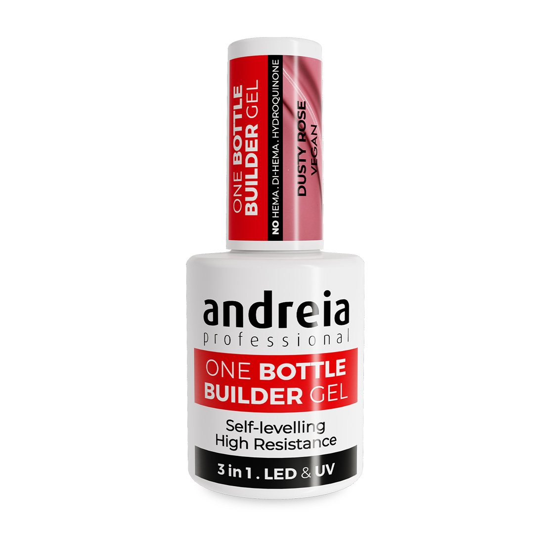 Andreia One Bottle gel de construção de unhas dusty rose