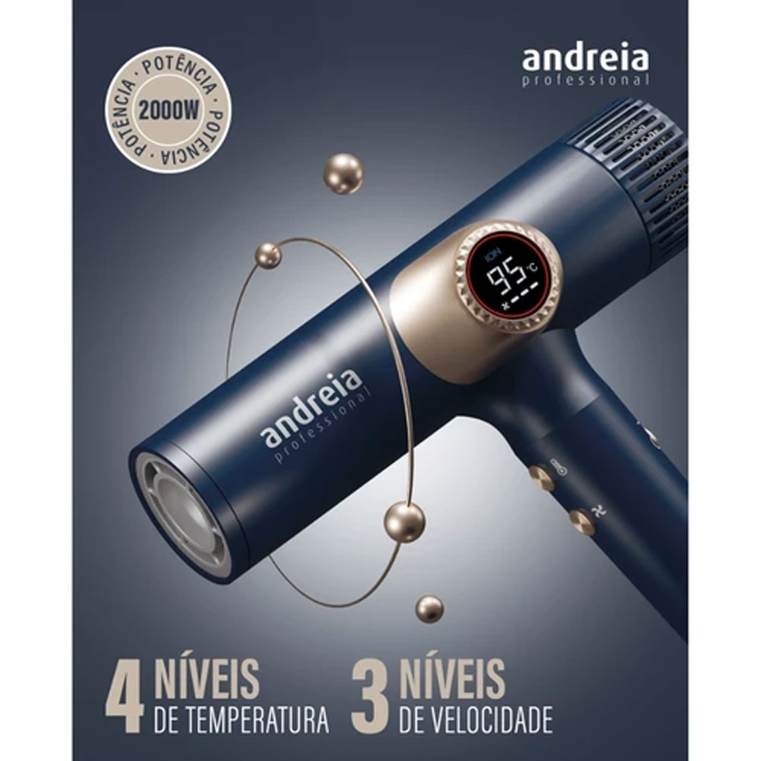 Andreia secador de cabelo profissional Ion Shield Pro Dryer
