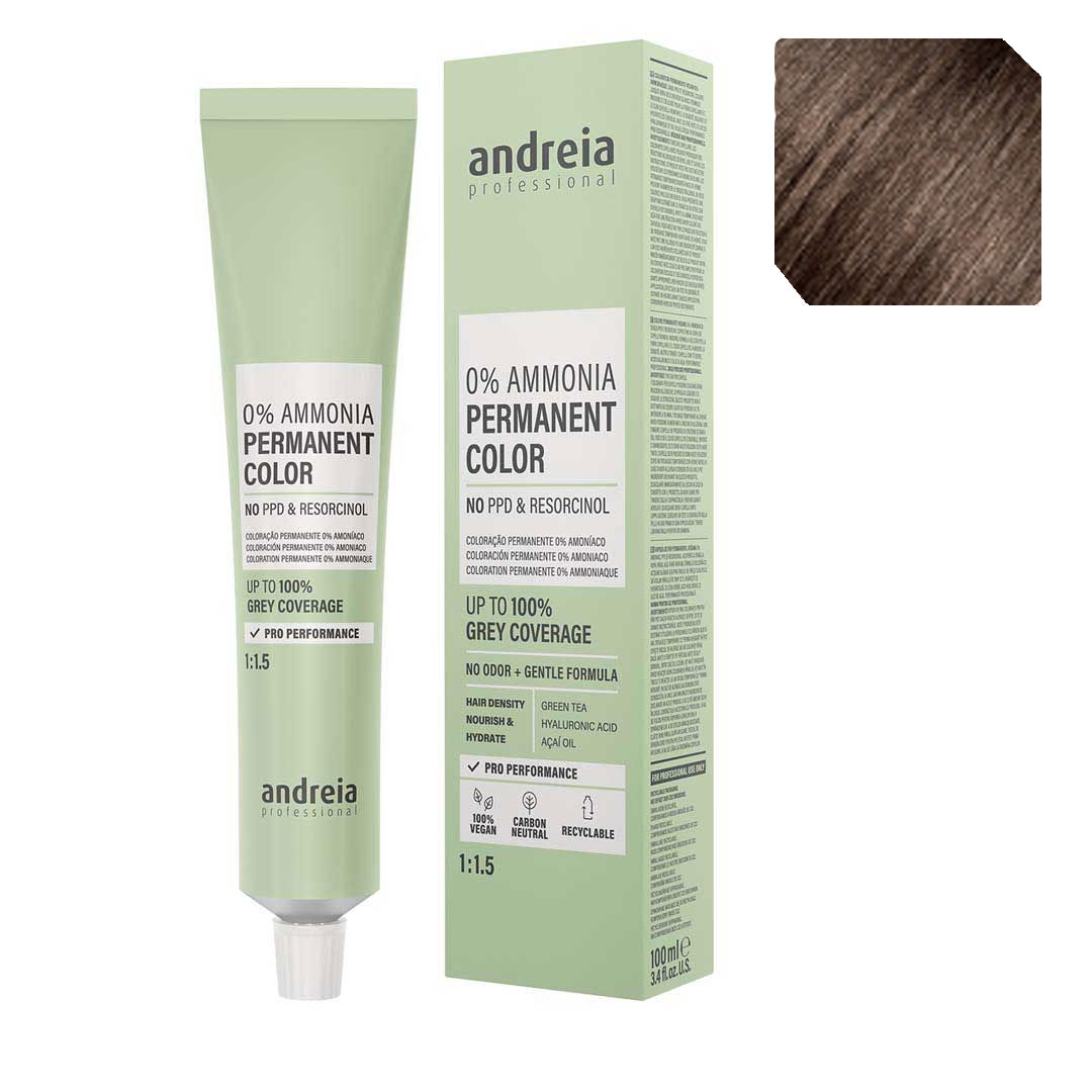 Andreia Vegan 0% Ammonia coloração permanente nº 4.8