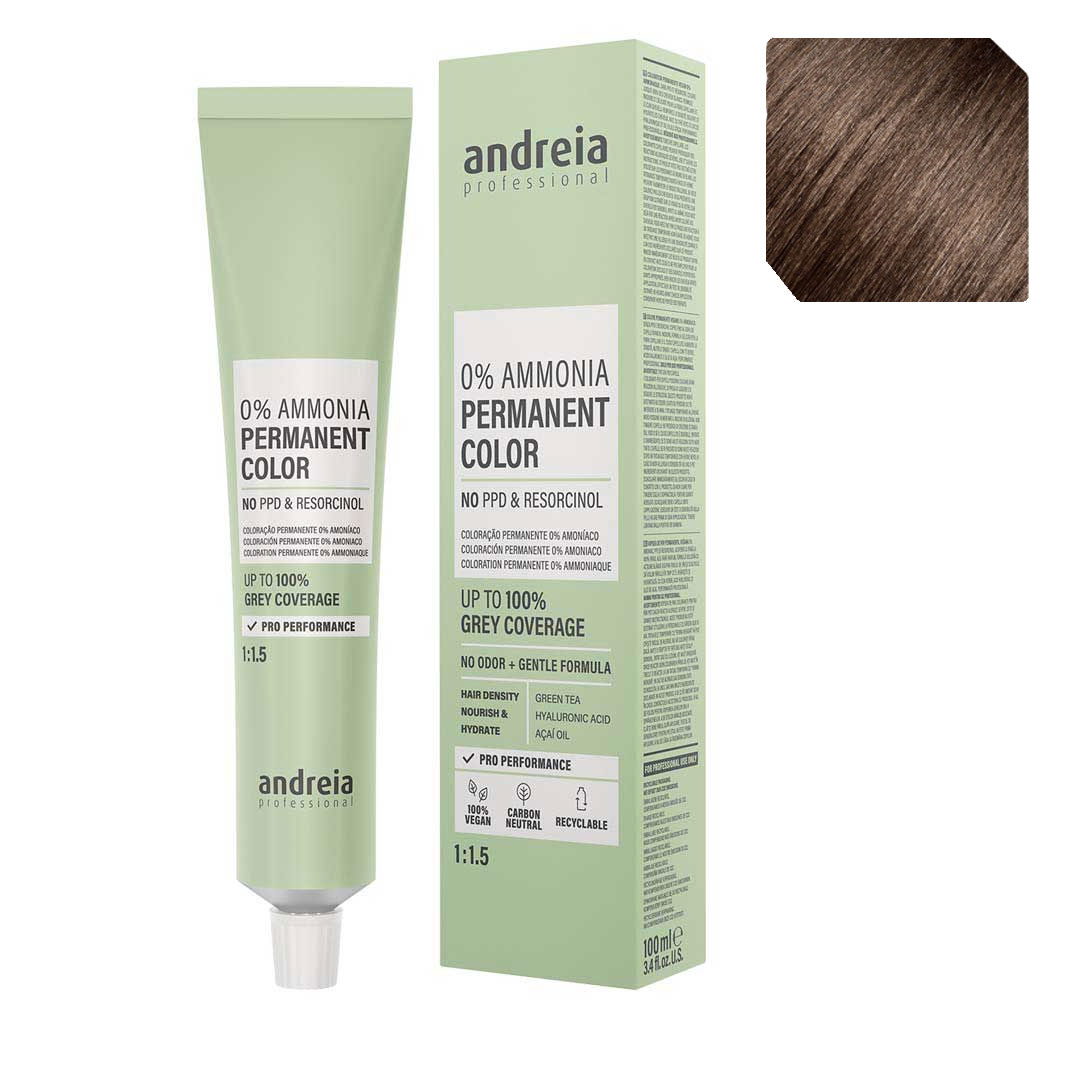 Andreia Vegan 0% Ammonia coloração permanente nº 5.8