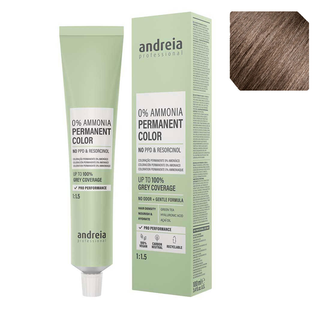 Andreia Vegan 0% Ammonia coloração permanente nº 6.8