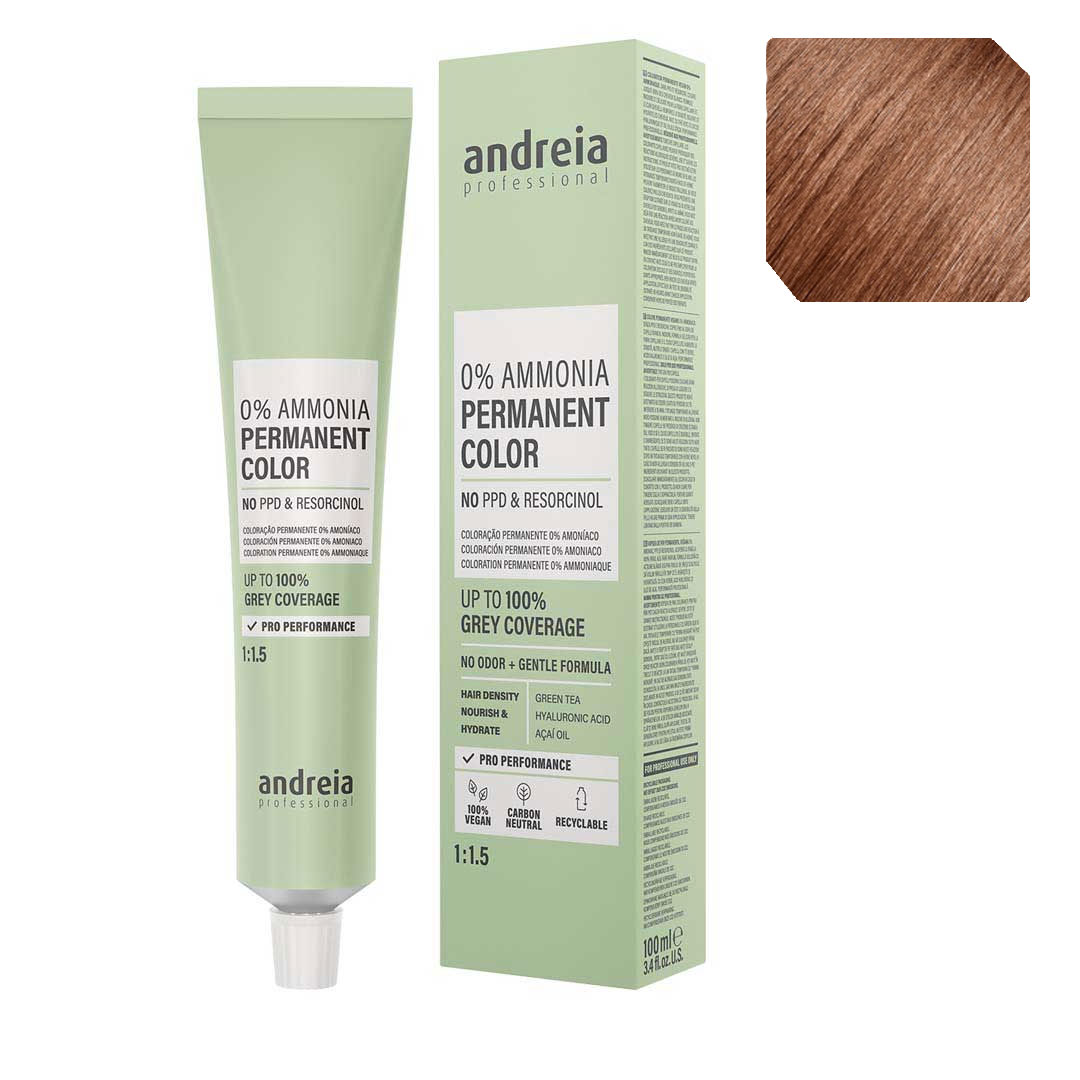 Andreia Vegan 0% Ammonia coloração permanente nº 8.35