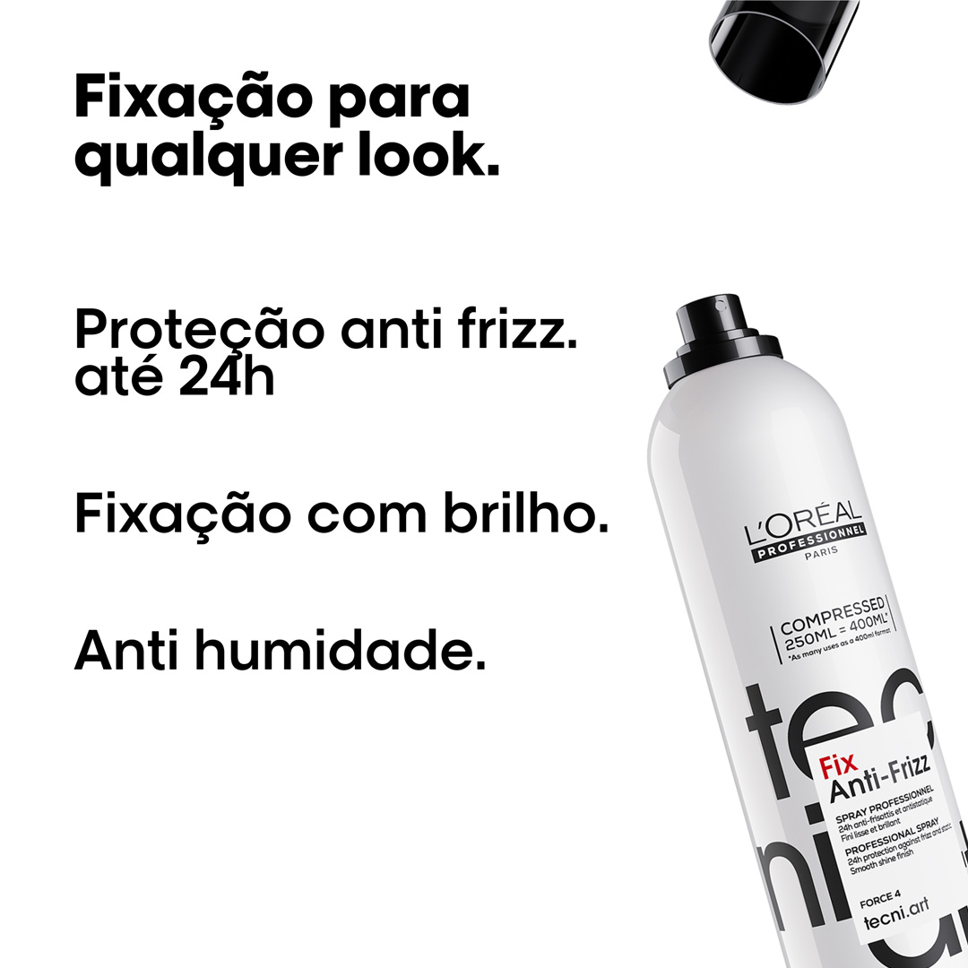 Loreal Tecniart fix anti frizz compressed