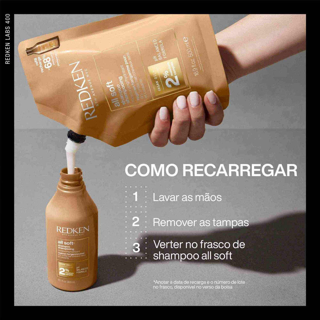Redken All Soft champô - recarga