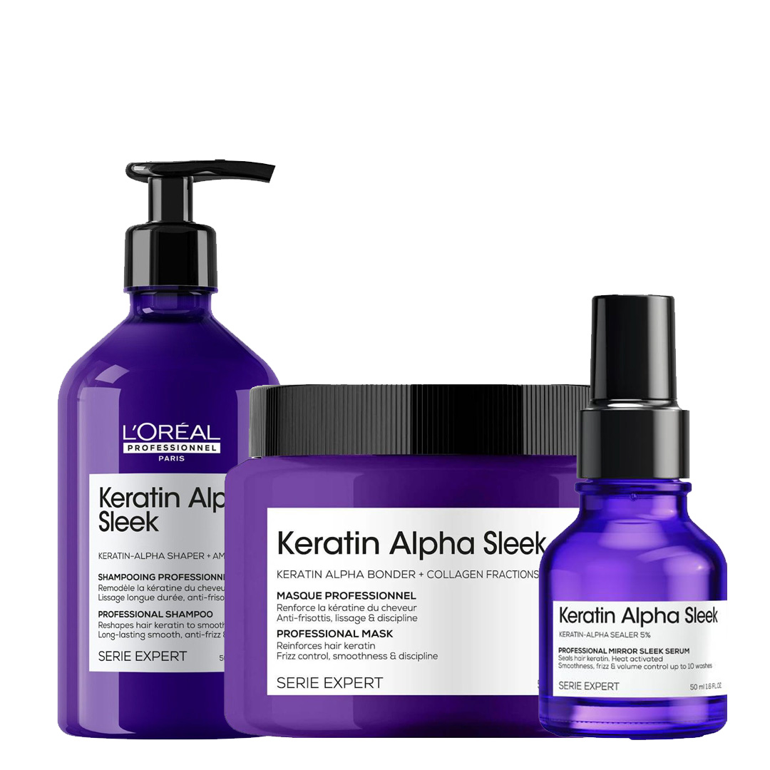 Loreal SE Keratin Alpha Sleek kit 6