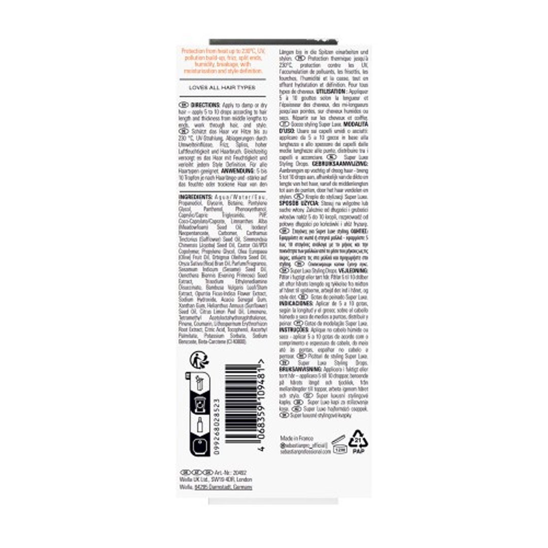 Sebastian Professional Potion 9 gotas de styling