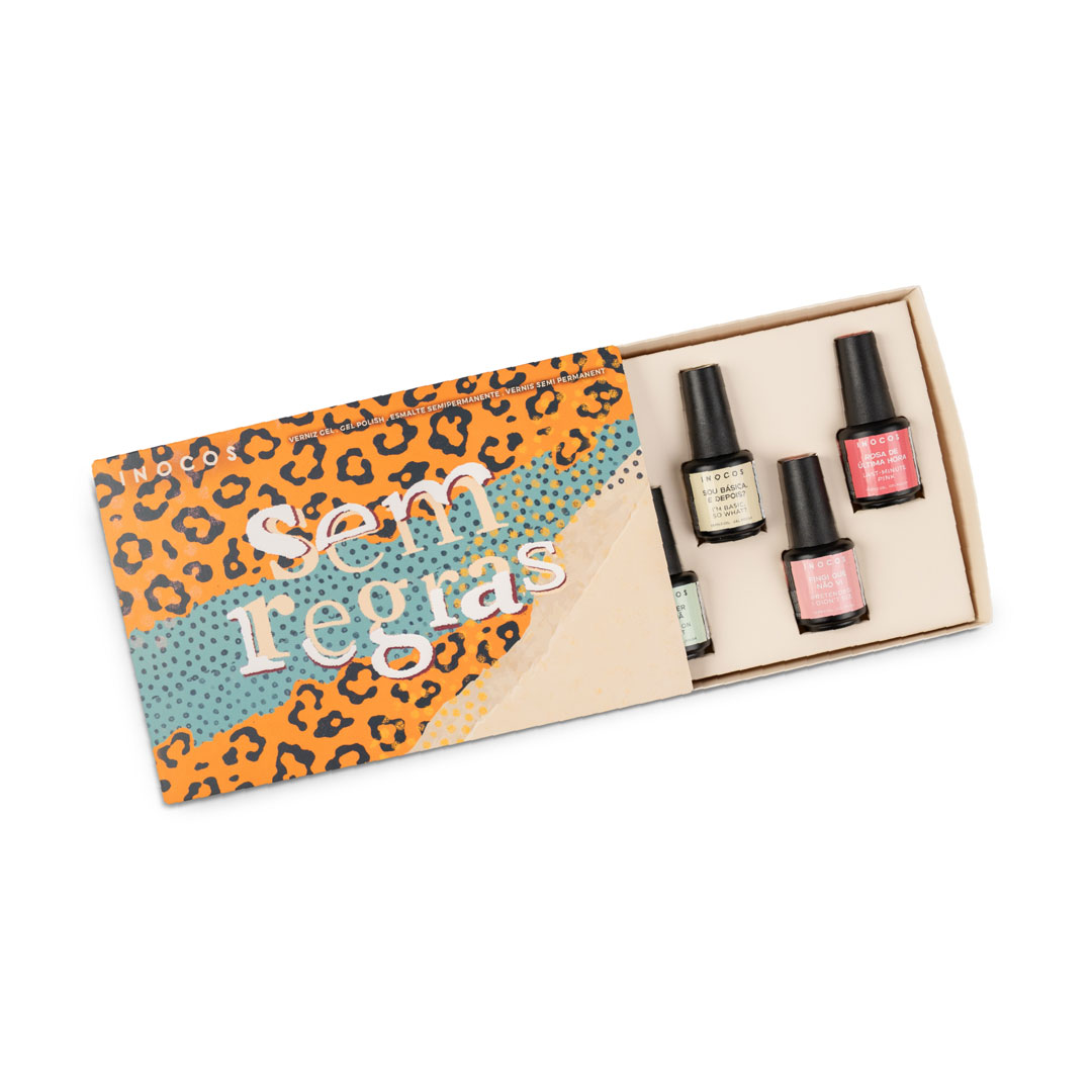 Inocos verniz gel Sem Regras presskit