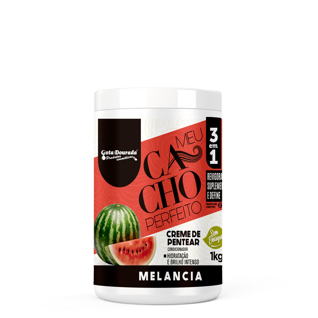 Gota Dourada Meu Cacho Perfeito creme pentear melancia