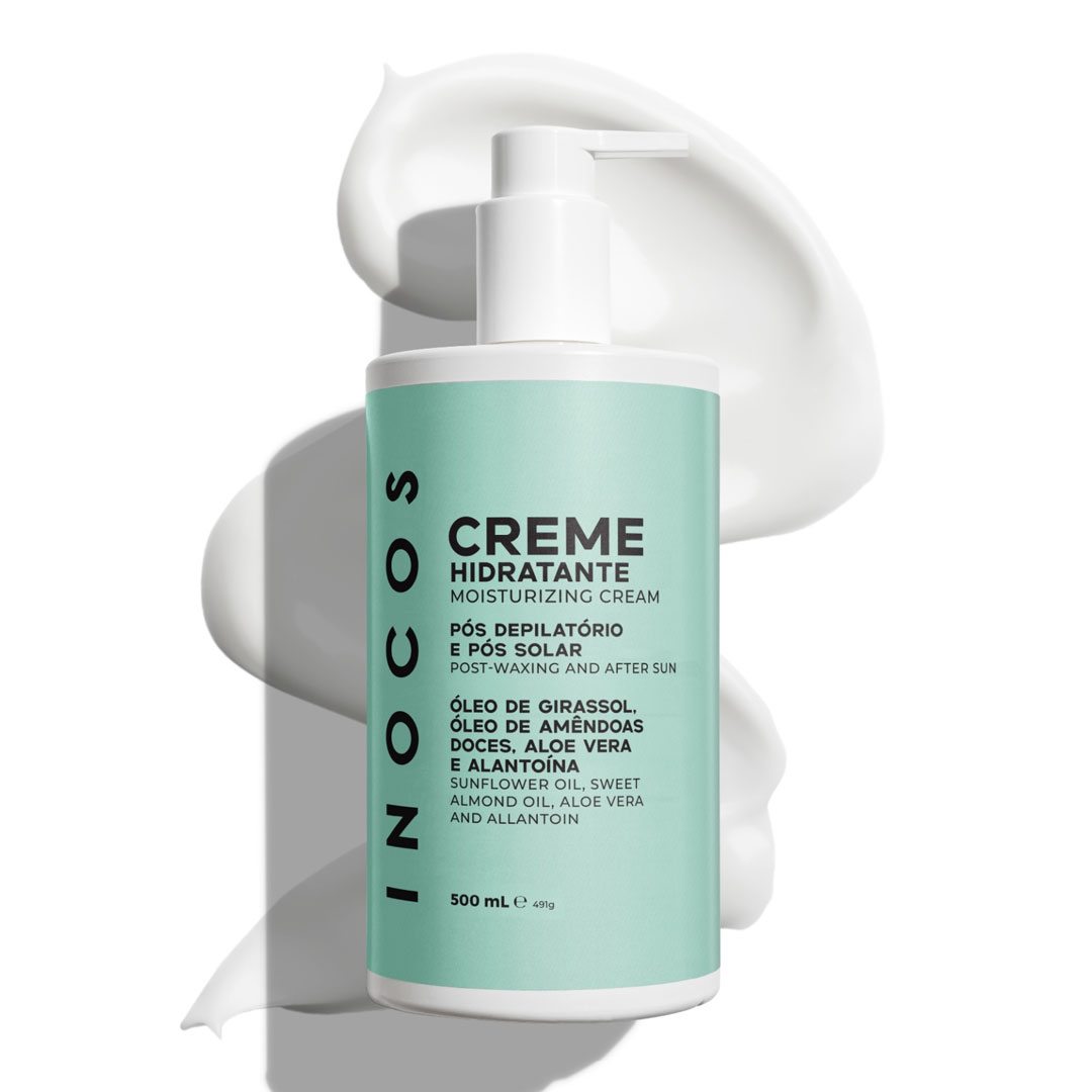 Inocos creme hidratante pós depilatório e pós solar