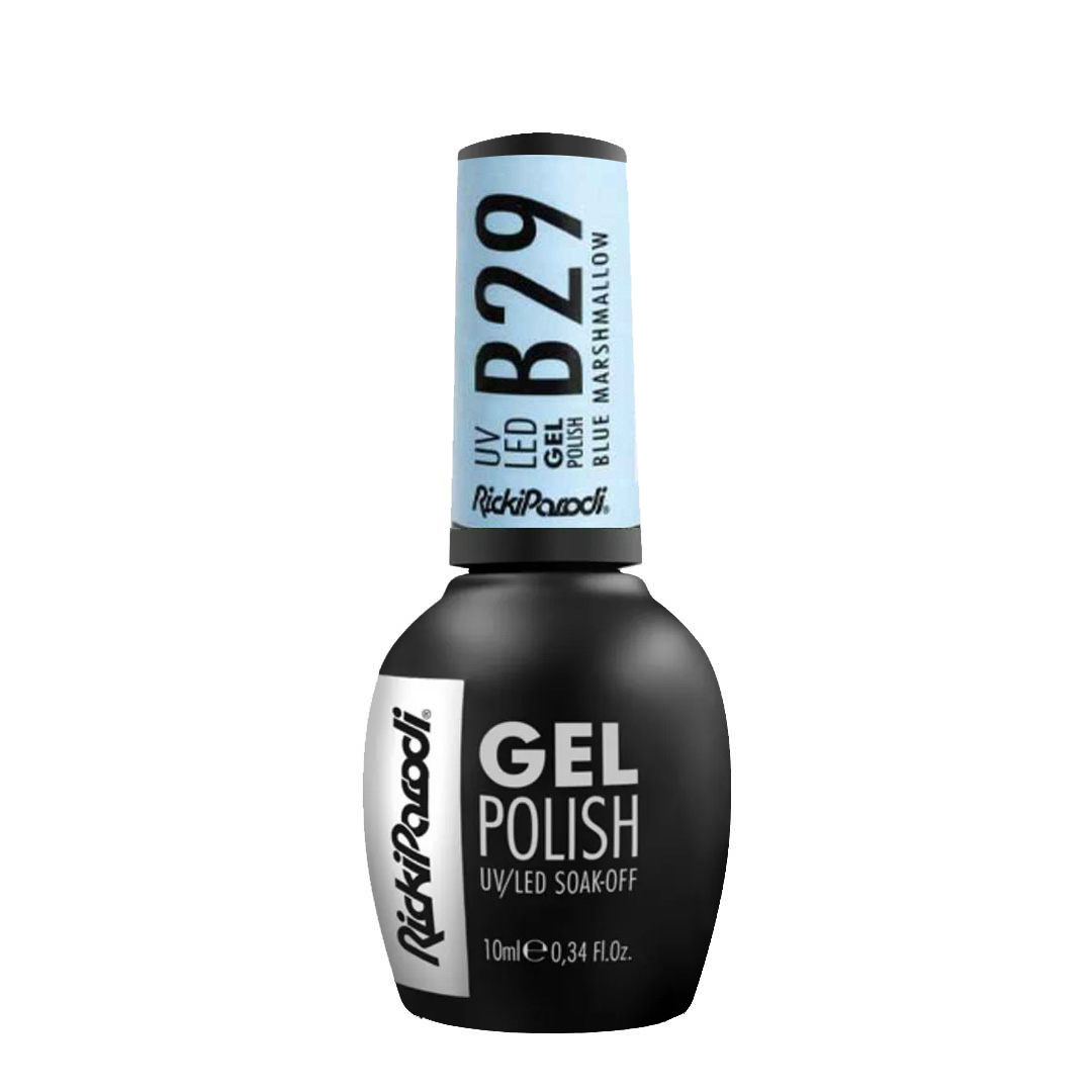 Rickiparodi verniz de unhas de gel B29 Blue Marshmallow