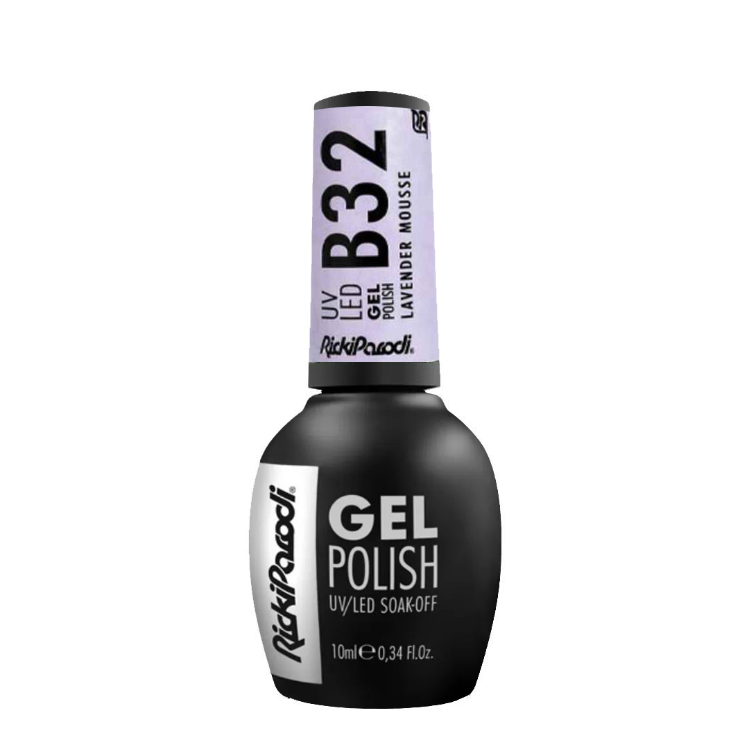 Rickiparodi verniz de unhas de gel B32 Lavender Mousse