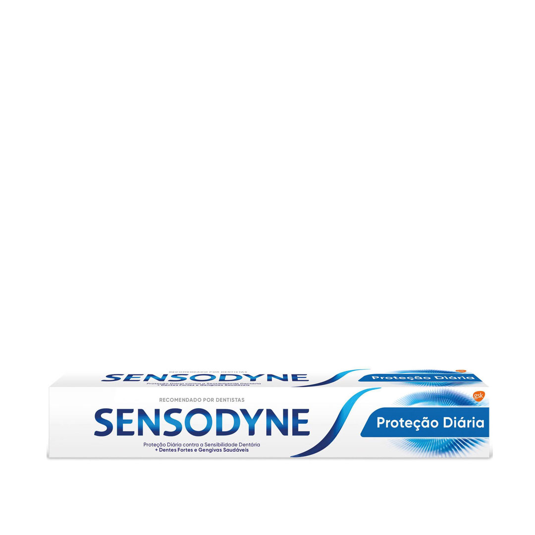 Sensodyne pasta dos dentes sensibilidade proteção diária