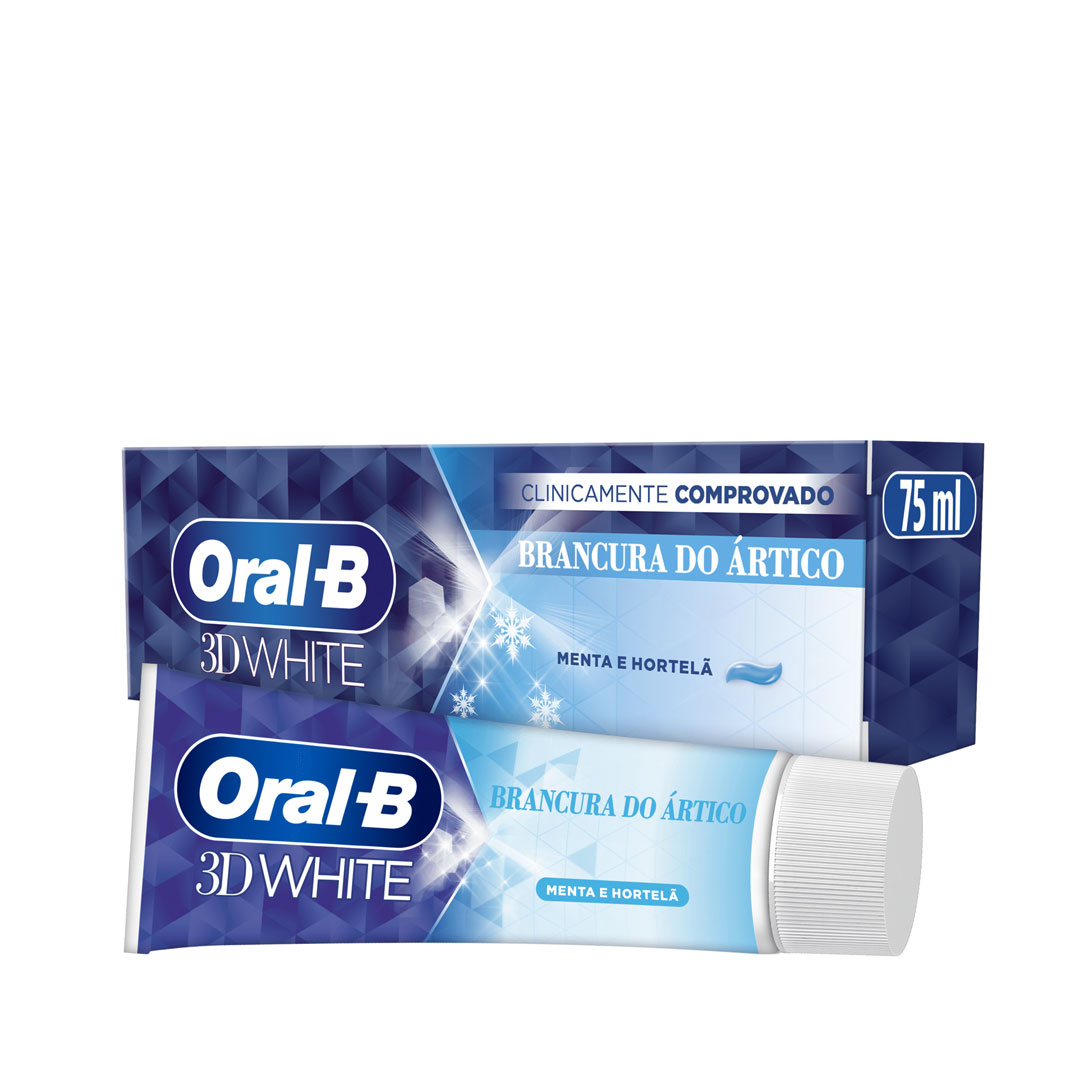 Oral-B pasta de dentes 3D white brancura do ártico