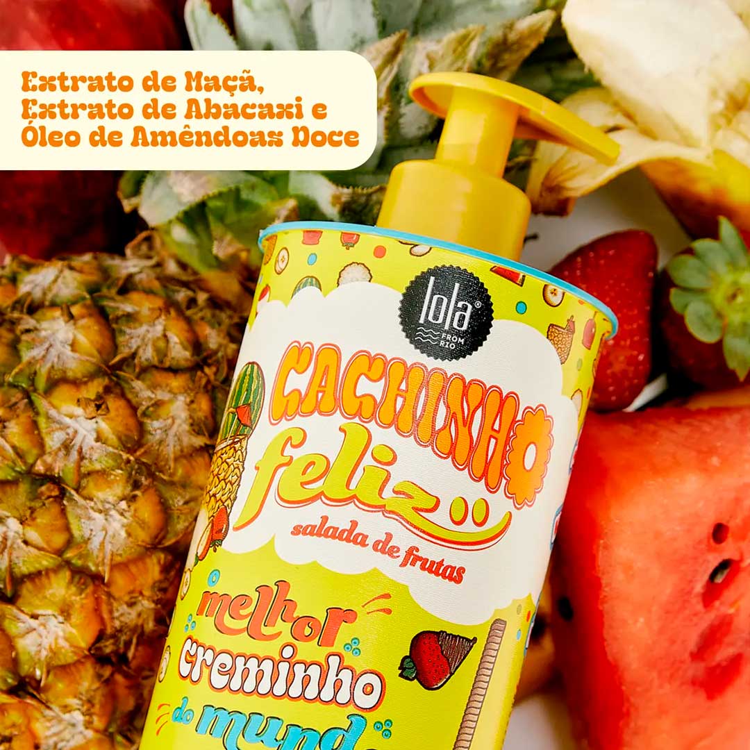 Lola Cachinho Feliz creme de pentear salada de fruta