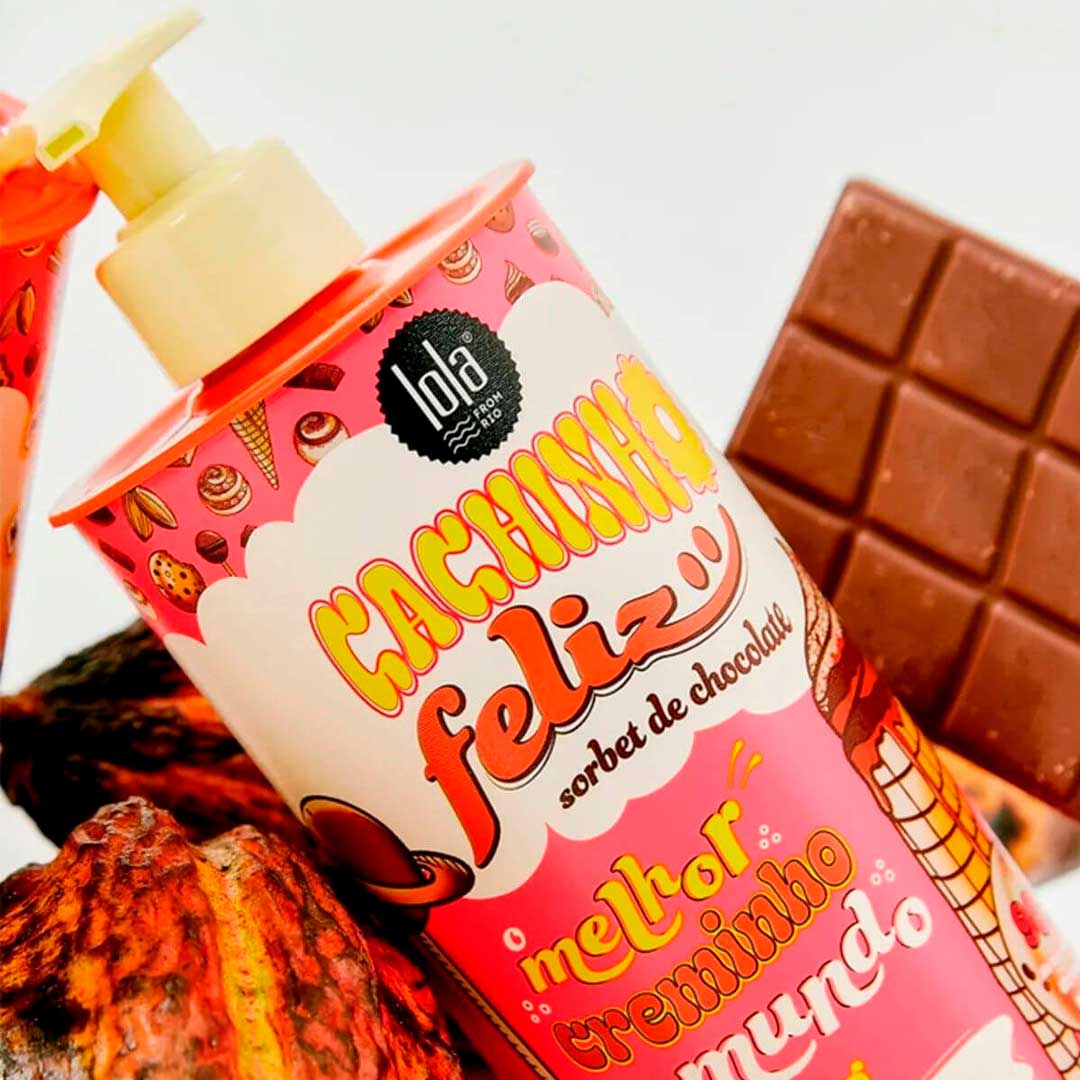 Lola Cachinho Feliz creme de pentear sorbet de chocolate
