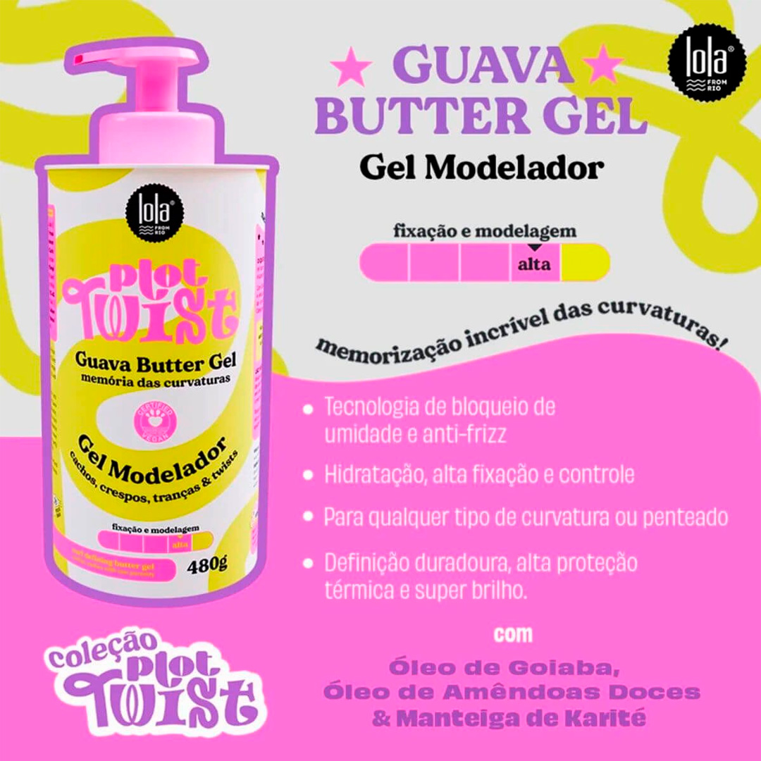 Lola Plot Twist gel modelador de goiaba