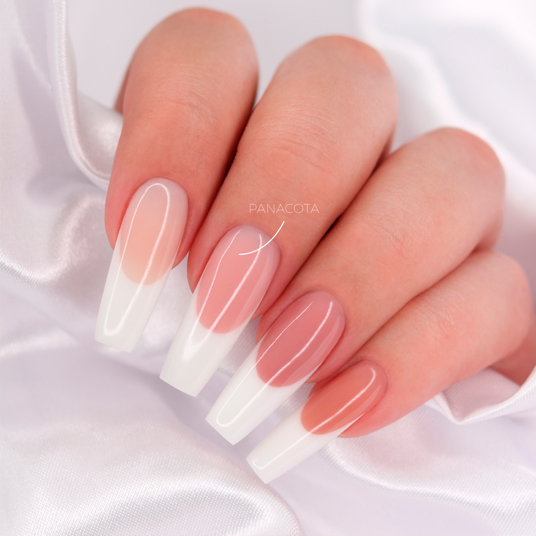 Inocos gel construção de unhas de gel média viscosidade cover up panna cotta
