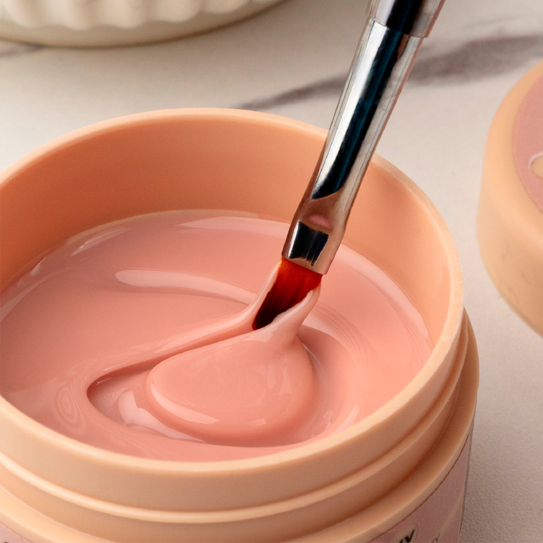 Inocos gel construção de unhas de gel média viscosidade cover up panna cotta