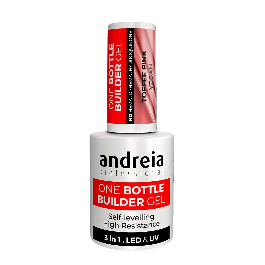 Andreia One Bottle gel de construção de unhas toffee pink