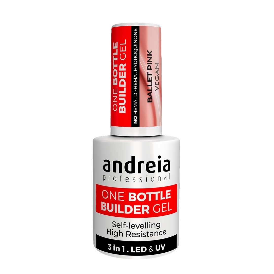 Andreia One Bottle gel de construção de unhas ballet pink