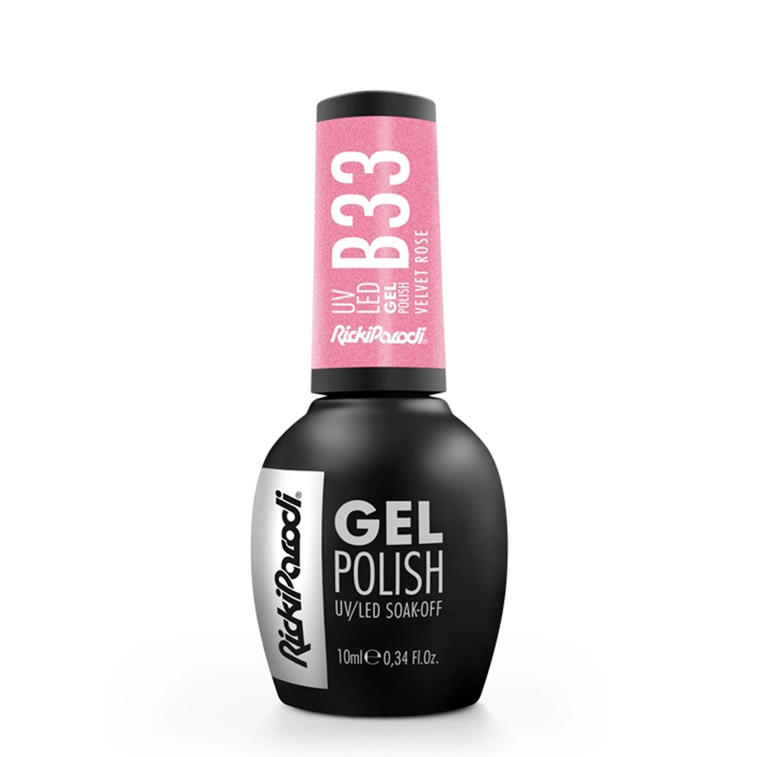 Rickiparodi verniz de unhas de gel B33 Velvet Rose