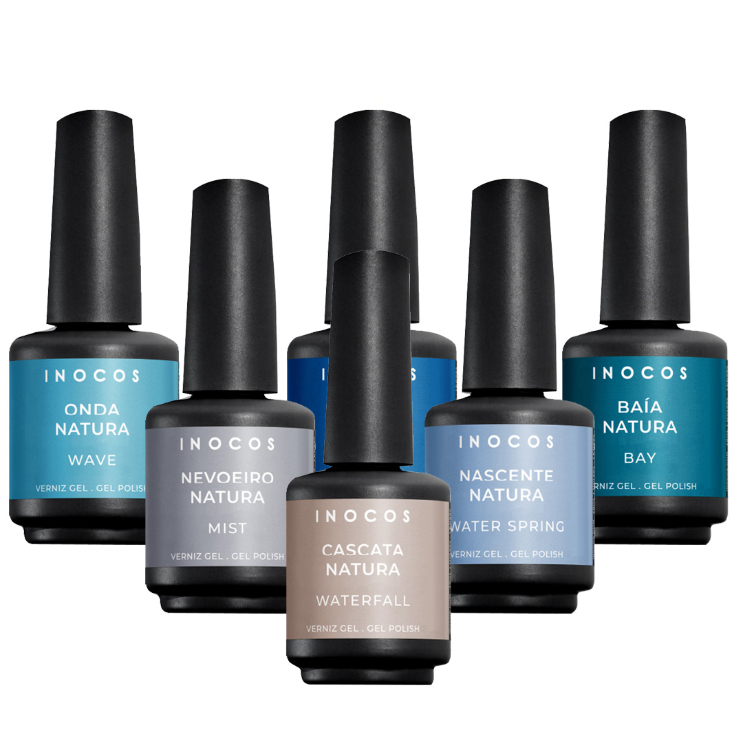 Inocos verniz gel coleção Natura Lovers Aqua Edition