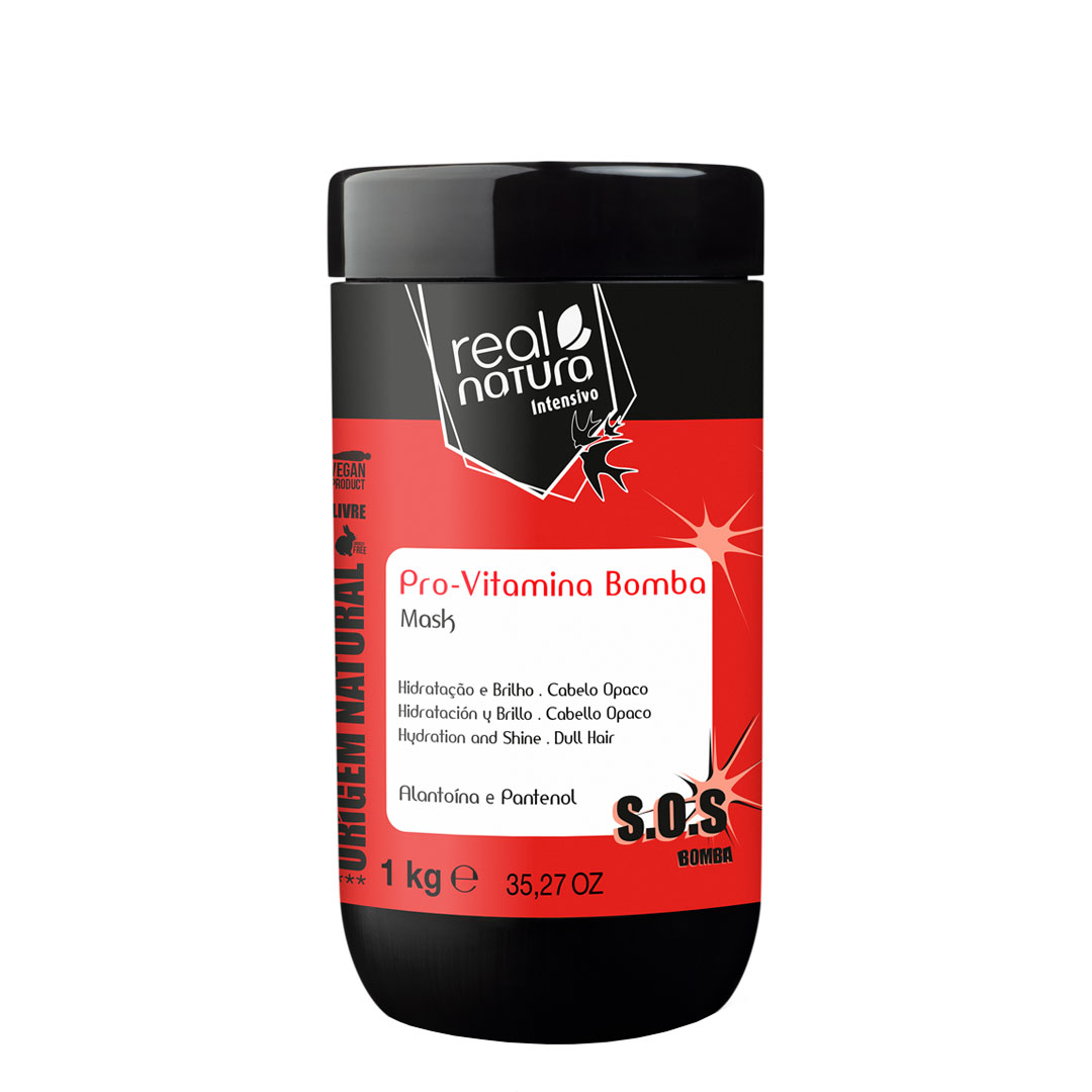 Real Natura Pro-Vitamina Bomba máscara sem sal