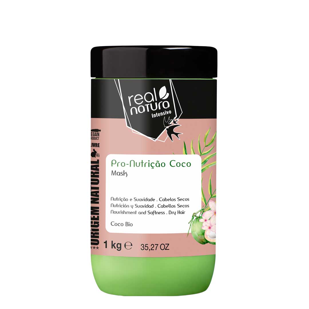 Real Natura Pro-Nutrição Extra Coco máscara sem sal