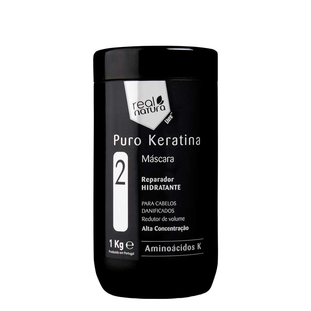 Real Natura Puro Keratina máscara sem sal