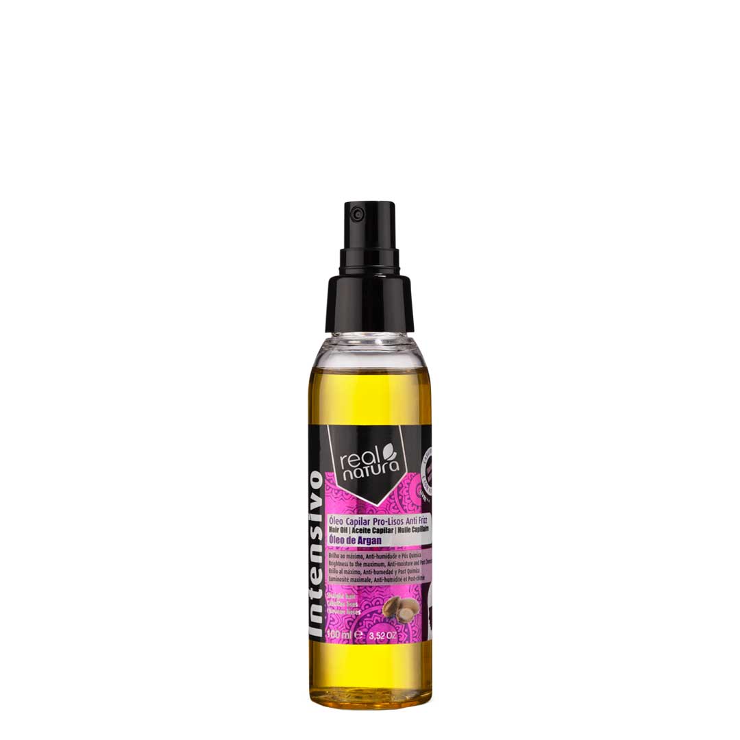 Real Natura Pro-Lisos Anti Frizz Argan óleo capilar