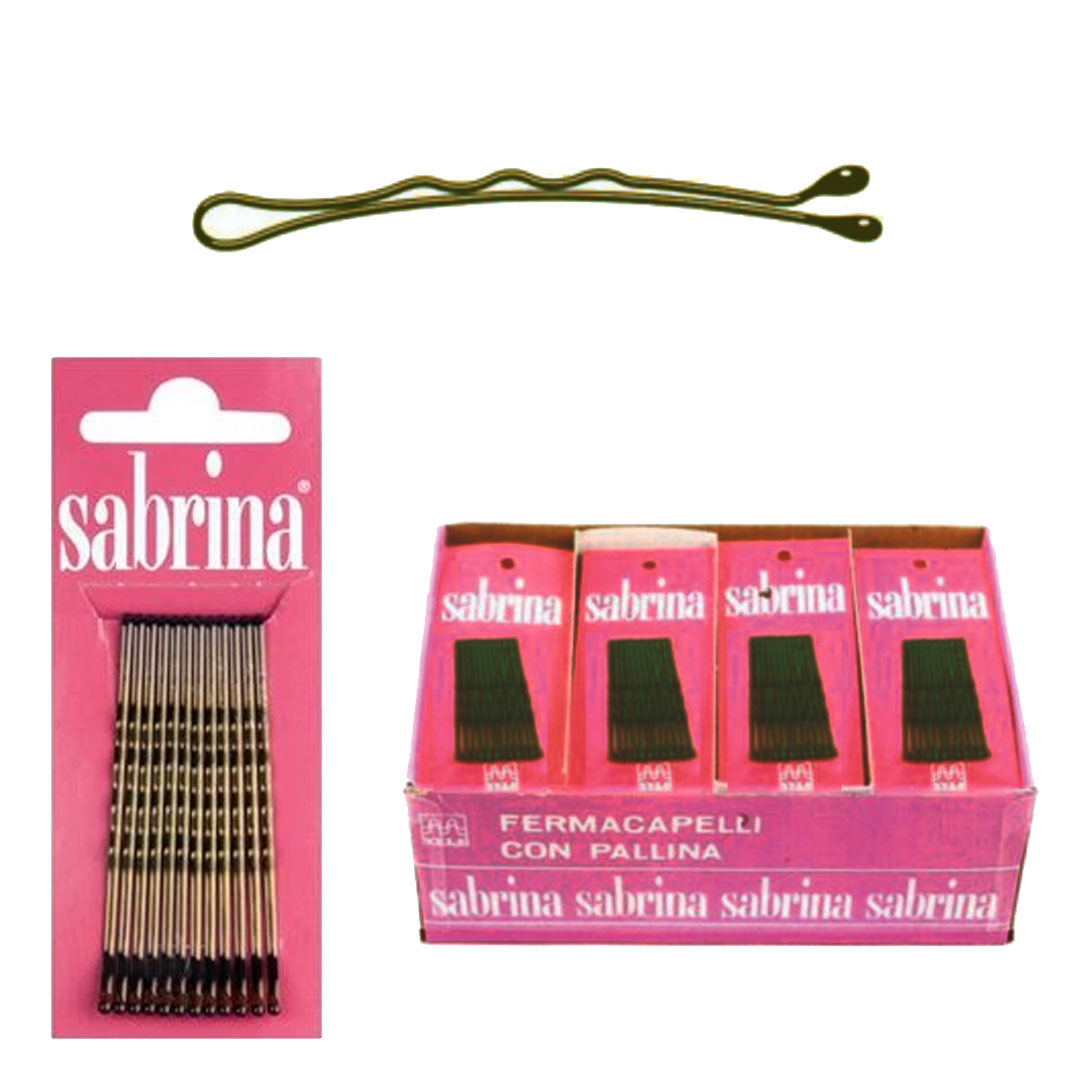 Sabrina travessão frizete castanho grande 1 caixa com 72 sachet de 12un