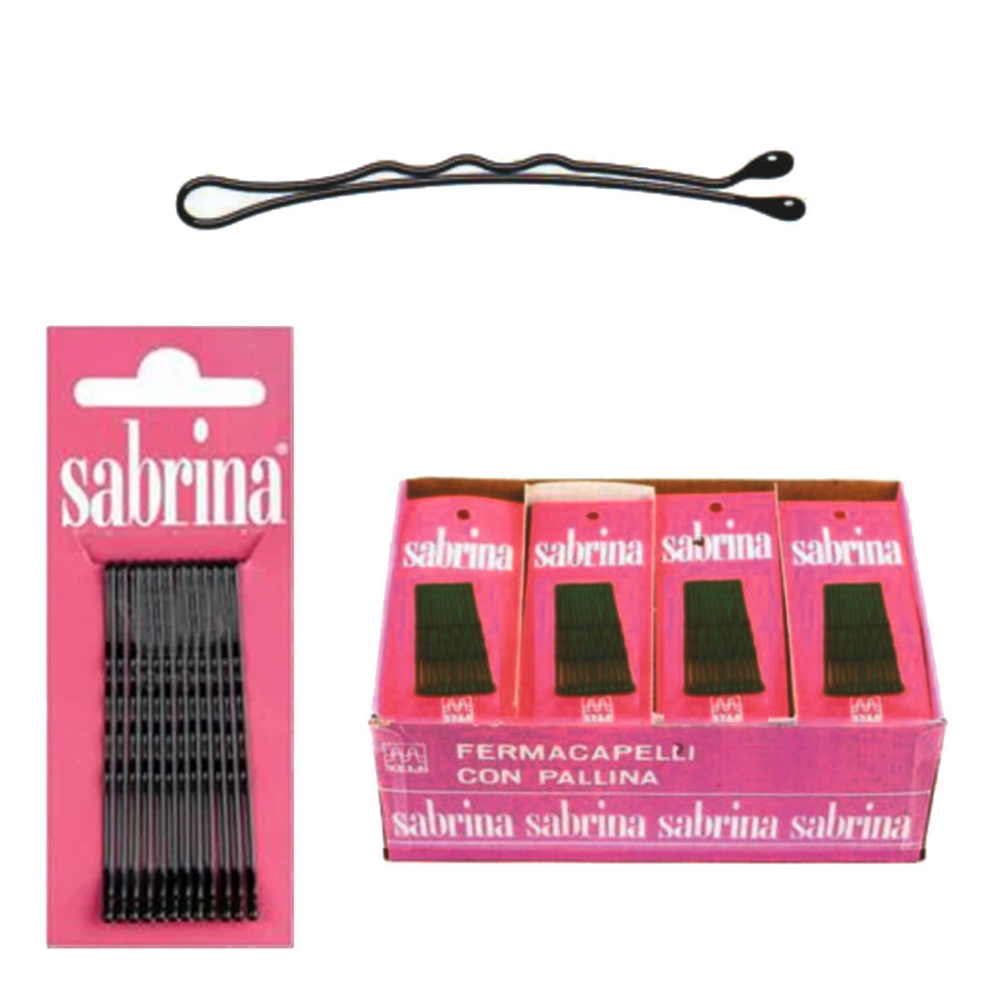 Sabrina travessão frizete preto grande 1 caixa com 72 sachet de 12un