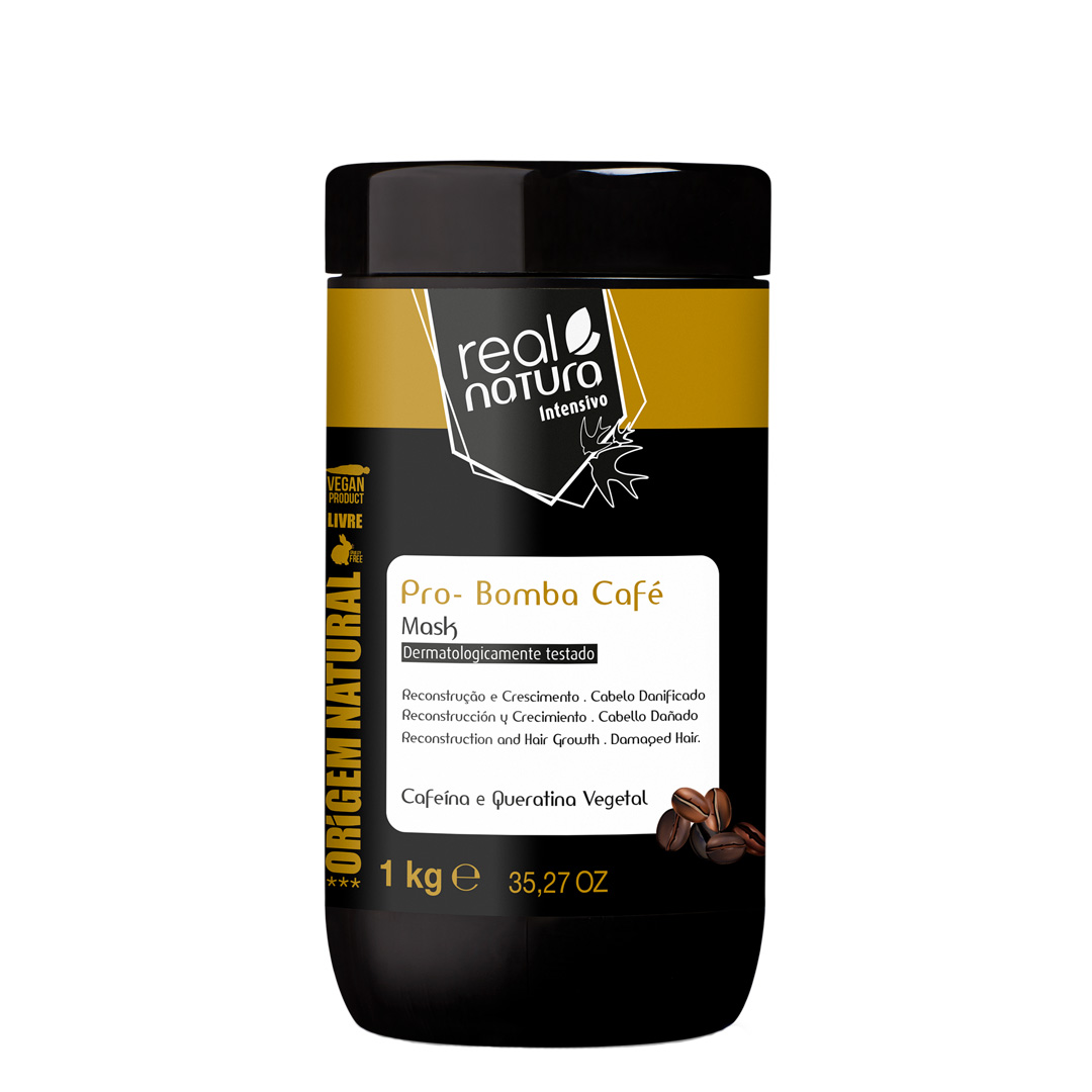 Real Natura Pro-Reparação Bomba Café máscara sem sal