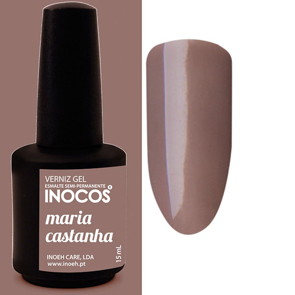 Inocos verniz gel maria castanha